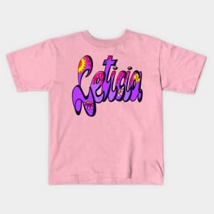 Leticia The top 10 best Personalized Custom Name gift ideas for Leticia girls and women Kids T-Shirt